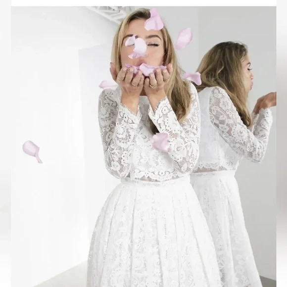 asos edition lace halter neck maxi wedding dress ASOS Bridal New Wedding Dress Save 55%